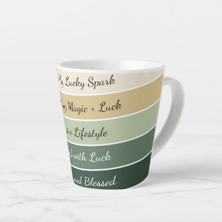 Modern St. Patrick’s Day Gradient Latte Mug