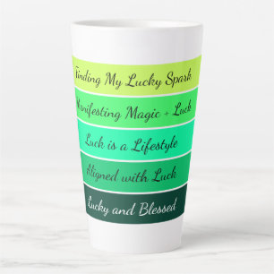 Modern St. Patrick’s Day Gradient  Latte Mug