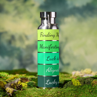 Modern St. Patrick’s Day Gradient Water Bottle