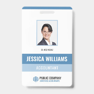 Modern Staff Personal Photo Employee ID Badge