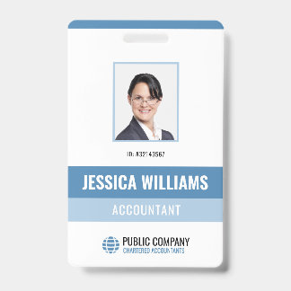 Modern Staff Personal Photo Employee ID Badge