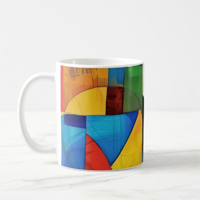 Modern Stained Glass Coffee Mug (Left)