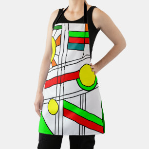 Modern Stained-Glass Look Apron