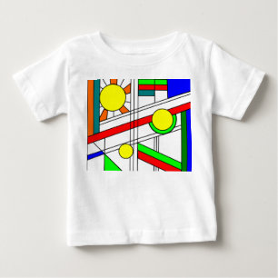Modern Stained-Glass Look Baby T-Shirt