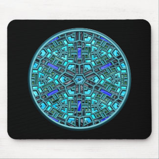modern stained glass mouse pad