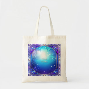 Modern Stained Glass Pattern Tote Bag