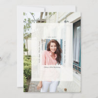 Modern Stamp Any Age Birthday Party Photo