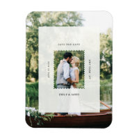 Modern Stamp Save the Date Wedding Photo