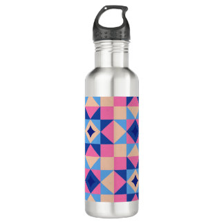 Modern Star Block Quilt 710 Ml Water Bottle
