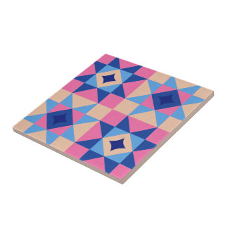 Modern Star Block Quilt Tile