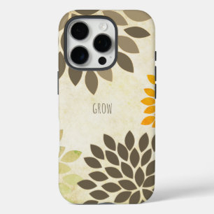 Modern Star Burst Flower Personalised iPhone 16 Pro Case