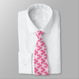 Modern Star Geometric - light and deep pink Tie