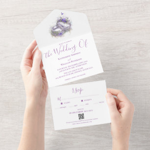 Modern Statement  All In One Invitation