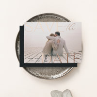 Modern Statement | Horizontal Photo Save The Date