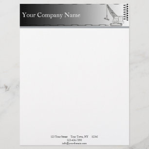 Modern Steel Construction Letterhead Design