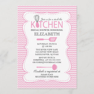 Modern Stock the Kitchen Bridal Shower Invitation