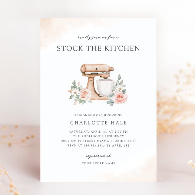 Modern Stock the Kitchen Invitation (Creator Uploaded)
