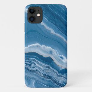 Modern Stone Dusty Blue Marble Case-Mate iPhone Case