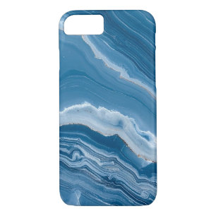 Modern Stone Dusty Blue Marble Case-Mate iPhone Case