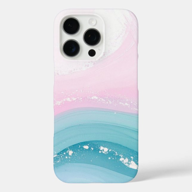 Modern Stone Dusty Blue Marble Case-Mate iPhone Case (Back)