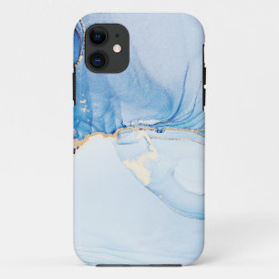 Modern Stone Dusty Blue Marble Case-Mate iPhone Case