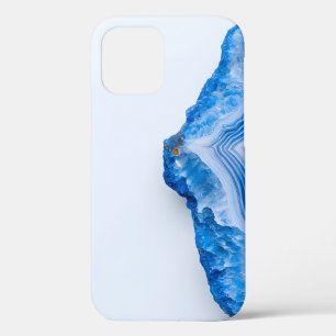 Modern Stone Dusty Blue Marble iPhone 12 Pro Case