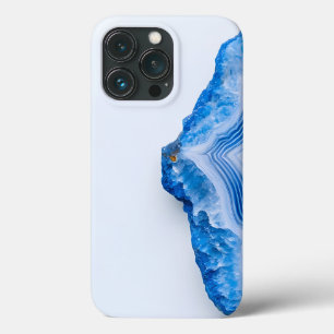 Modern Stone Dusty Blue Marble iPhone 13 Pro Case