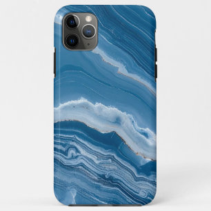 Modern Stone Dusty Blue Marble Case-Mate iPhone Case