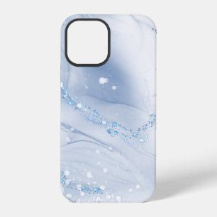 Modern Stone Dusty Blue Marble iPhone 12 Pro Case