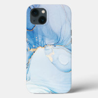 Modern Stone Dusty Blue Marble
