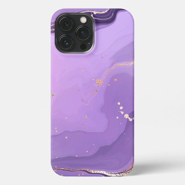 Modern Stone Dusty Blue Marble iPhone Case (Back)