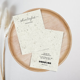 Modern Stone Simple Neutral Earring Display Business Card