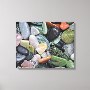 Modern Stones Pebbles Mineral Quartz Canvas Print