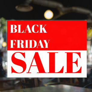 Modern Store Window Black Friday Sale Window Cling