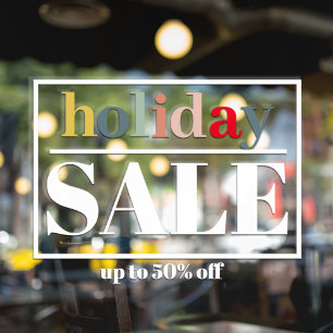 Modern Store Window Holiday Sale