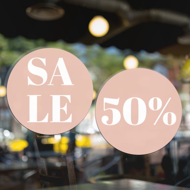 Modern Store Window Sale Pastel Pink (Creator Uploaded)