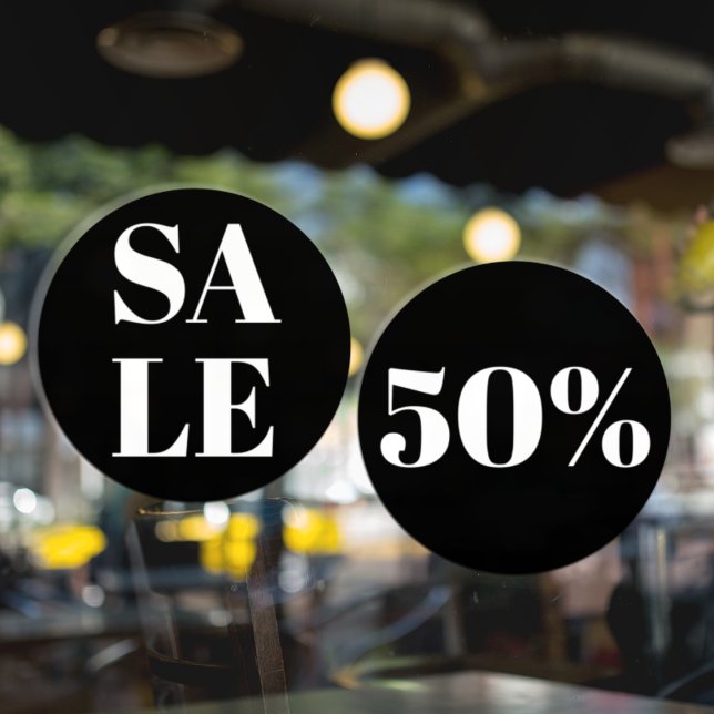 Modern Store Window Sale Window Cling (Creator Uploaded)