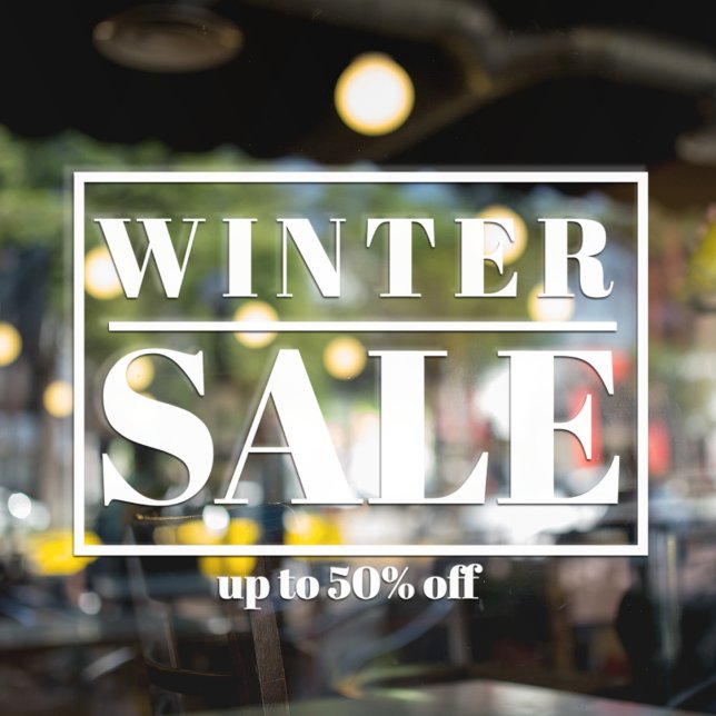 Modern Store Window Winter Sale (Creator Uploaded)