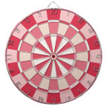 Modern Strawberry Pink Dartboard<br><div class="desc">A fun,  pretty and modern strawberry pink,  red and cream dart board,  perfect for adding a pop of colour to your game room. Get ready to aim for the bullseye and elevate your dart game!</div>