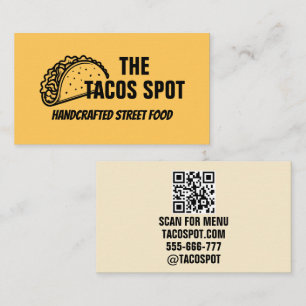 Modern Street Food Truck Catering Kraft Custom Business Card