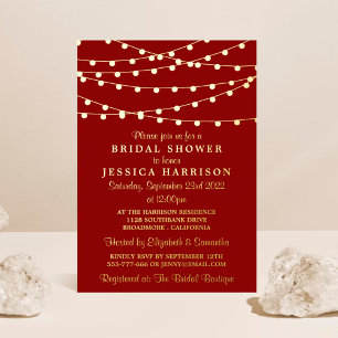 Modern String Lights Bridal Shower Real