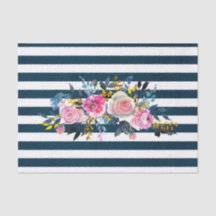 Modern Stripe Floral Pattern