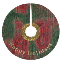 Modern Stripe Red Green Pattern Personal Message