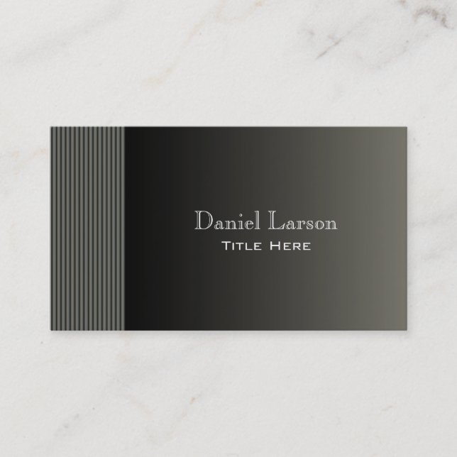 Modern Striped Business Card (Front)