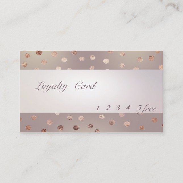 Modern ,Striped,Dotted  Loyalty Card (Front)