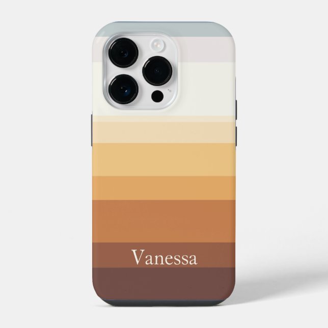 Modern striped iPhone case (Back)