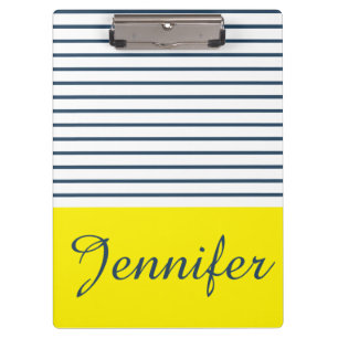 Modern striped pattern clipboard