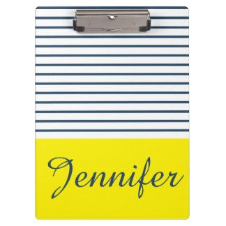 Modern striped pattern clipboard