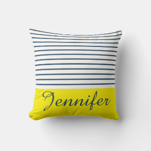 Modern striped pattern cushion