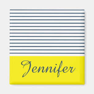 Modern striped pattern magnet